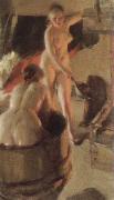 Anders Zorn girls from dalarna having a bath Germany oil painting artist